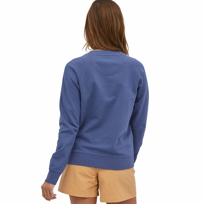 Patagonia Women's P-6 Logo Label Organic Crew Sweatshirt - Current Blue 7 Patagonia Women's P-6 Logo Label Organic Crew Sweatshirt - Current Blue - Image 5