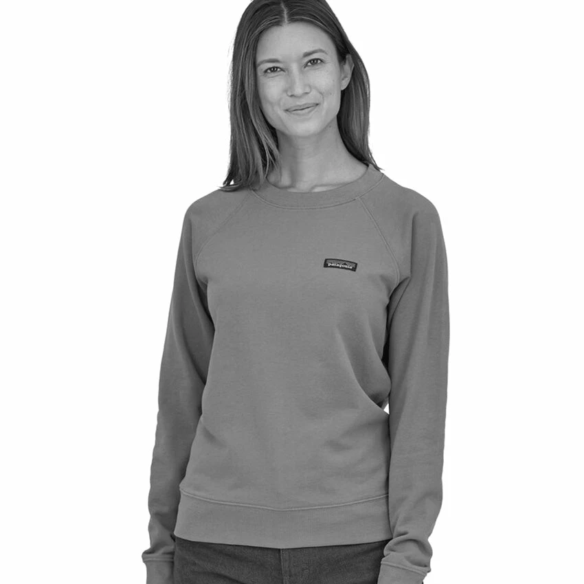 Patagonia Women's P-6 Logo Label Organic Crew Sweatshirt - New Navy 4 Patagonia Women's P-6 Logo Label Organic Crew Sweatshirt - New Navy - Image 2