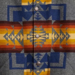 Pendleton Brownsville Coat - Chief Joseph Dark Grey -Brokedown Palace Shop Pendleton AW22 Brownsville ChiefJosephDarkGrey 03