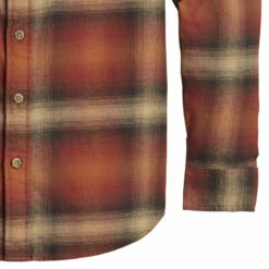 Pendleton Burnside Flannel Shirt - Red/Brown/Tan Plaid 9 Pendleton Burnside Flannel Shirt - Red/Brown/Tan Plaid -Brokedown Palace Shop Pendleton AW22 BurnsideShirt RedBrown 03