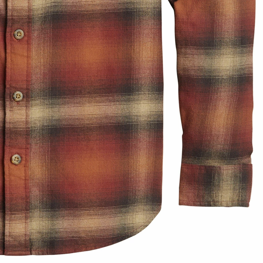 Pendleton Burnside Flannel Shirt - Red/Brown/Tan Plaid 5 Pendleton Burnside Flannel Shirt - Red/Brown/Tan Plaid - Image 3
