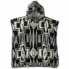 Pendleton Jacquard Hooded Towel Poncho - Harding Black