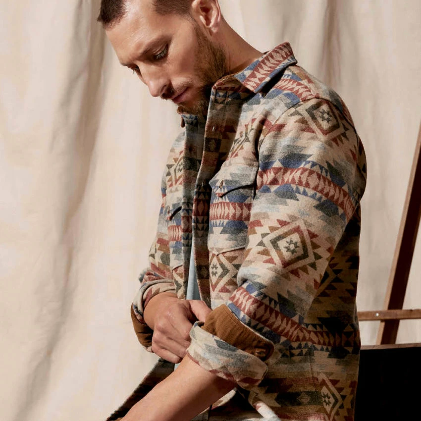 Pendleton Fitted La Pine Overshirt - Smith Rock Tan 7 Pendleton Fitted La Pine Overshirt - Smith Rock Tan - Image 5