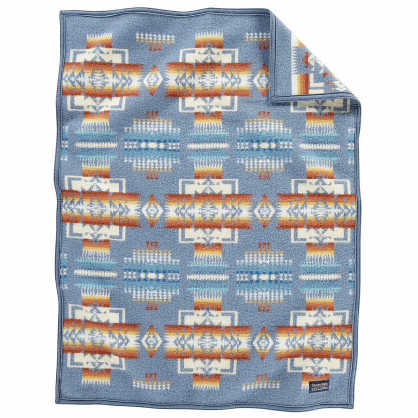 Pendleton Jacquard Crib Baby Blanket - Chief Joseph Slate 3 Pendleton Jacquard Crib Baby Blanket - Chief Joseph Slate