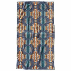 Pendleton Oversized Jacquard Beach Towel - Chief Joseph Slate
