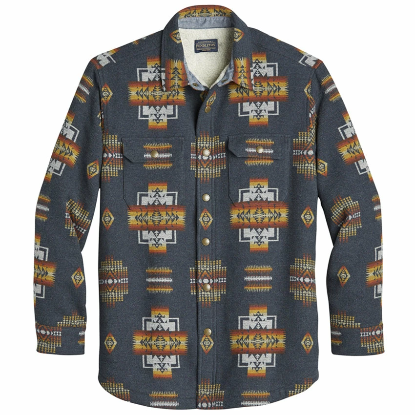 Pendleton Sherpa Lined Shirt Jacket - Chief Joseph Navy 3 Pendleton Sherpa Lined Shirt Jacket - Chief Joseph Navy