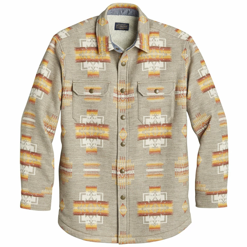 Pendleton Sherpa Lined Shirt Jacket - Chief Joseph Tan 3 Pendleton Sherpa Lined Shirt Jacket - Chief Joseph Tan