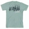 Pendleton Mountain Camping Graphic Tee - Dusty Blue/Navy -Brokedown Palace Shop Pendleton AW23 GraphicTee DustyBlue 01