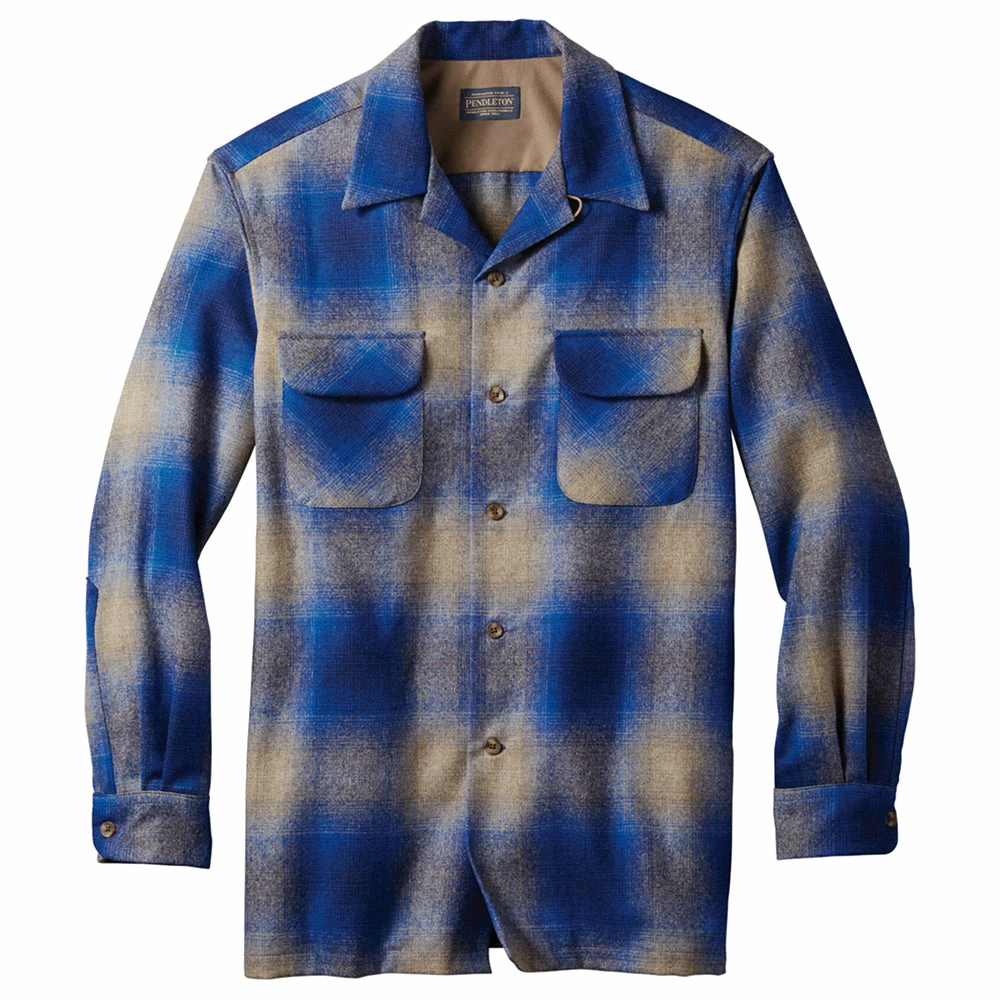 Pendleton Classic Board Shirt - Tan / Blue Ombre 3 Pendleton Classic Board Shirt - Tan / Blue Ombre