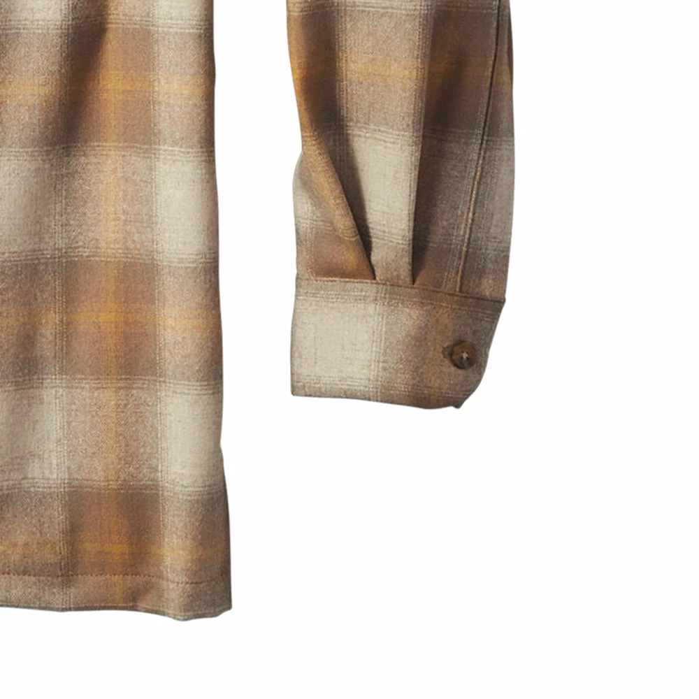 Pendleton Classic Board Shirt - Tan / Gold Plaid 6 Pendleton Classic Board Shirt - Tan / Gold Plaid - Image 4