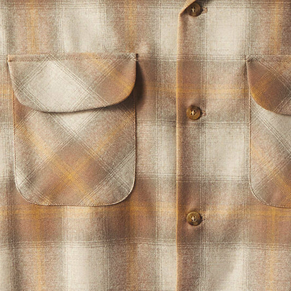 Pendleton Classic Board Shirt - Tan / Gold Plaid 7 Pendleton Classic Board Shirt - Tan / Gold Plaid - Image 5