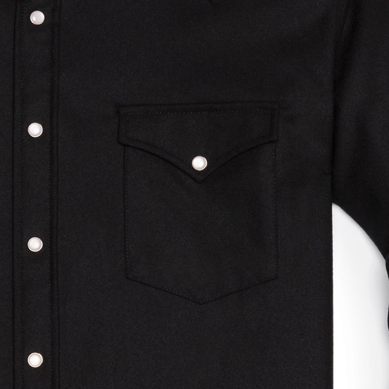 Pendleton Fitted Canyon Shirt - Black Solid 5 Pendleton Fitted Canyon Shirt - Black Solid - Image 3