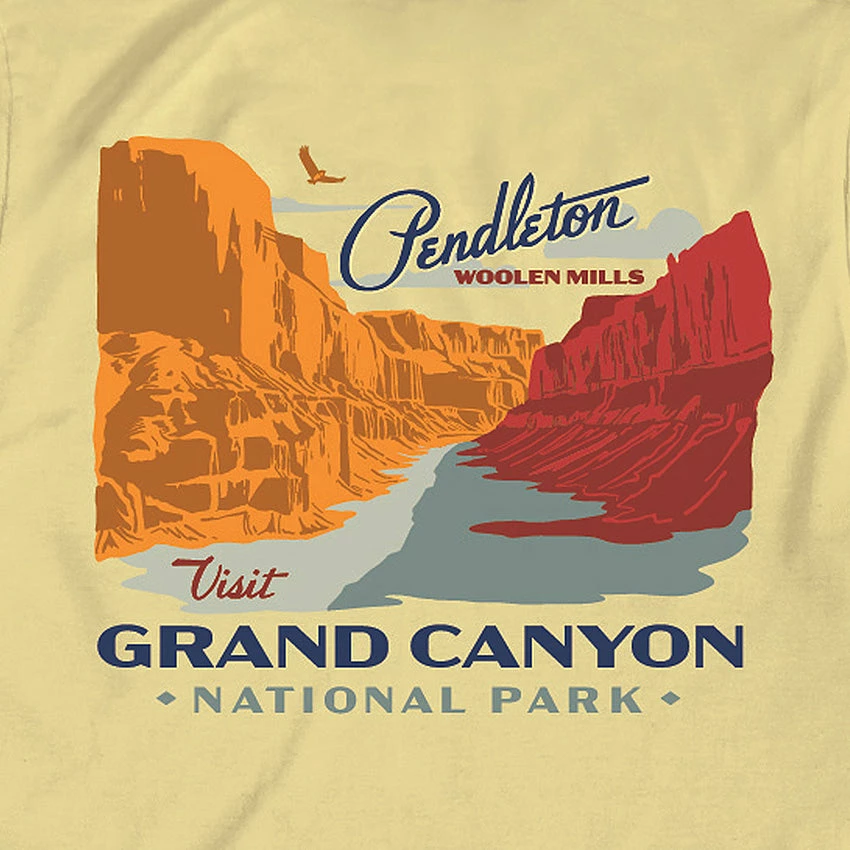 Pendleton Grand Canyon Graphic Tee - Yellow/Orange 4 Pendleton Grand Canyon Graphic Tee - Yellow/Orange - Image 2