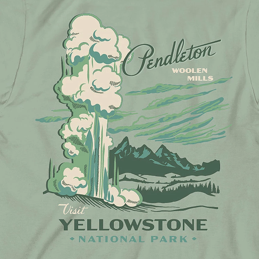 Pendleton Yellowstone Graphic Tee - Mint/Green 4 Pendleton Yellowstone Graphic Tee - Mint/Green - Image 2