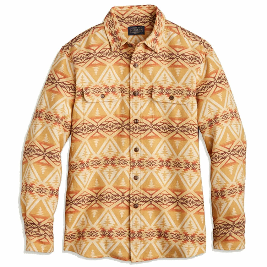 Pendleton Doublesoft Beach Shack Shirt - Cedar Bluff Tan/Brown 3 Pendleton Doublesoft Beach Shack Shirt - Cedar Bluff Tan/Brown