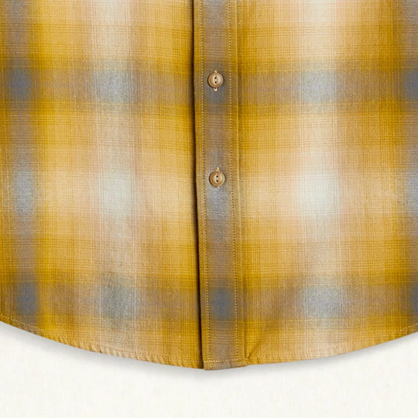 Pendleton Plaid Beach Shack Shirt - Flax/Grey Ombre 5 Pendleton Plaid Beach Shack Shirt - Flax/Grey Ombre - Image 3