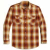 Pendleton Plaid Beach Shack Shirt - Red/Gold/Charcoal Plaid