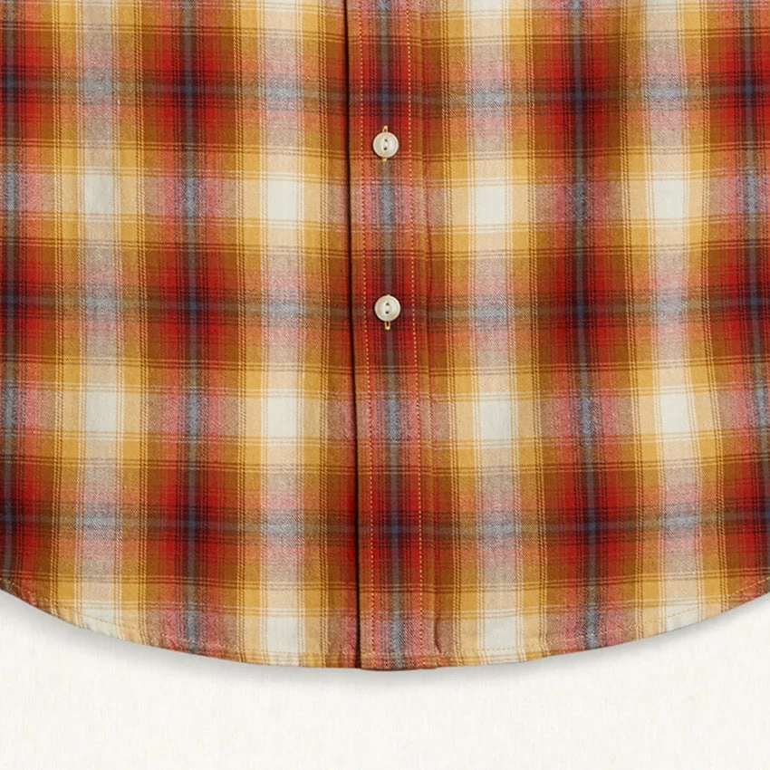 Pendleton Plaid Beach Shack Shirt - Red/Gold/Charcoal Plaid 5 Pendleton Plaid Beach Shack Shirt - Red/Gold/Charcoal Plaid - Image 3