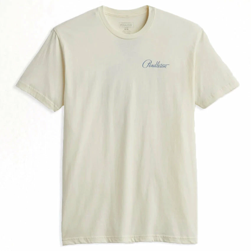 Pendleton Chief Joseph Graphic Tee - Natural/Light Blue 4 Pendleton Chief Joseph Graphic Tee - Natural/Light Blue - Image 2