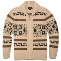 Pendleton Original Westerley Cardigan - Tan/Brown