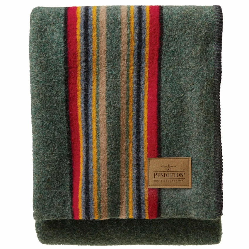 Pendleton Yakima Throw - Yakima Green Heather Mix 4 Pendleton Yakima Throw - Yakima Green Heather Mix - Image 2