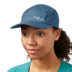 Rab Venant 5 Panel Cap - Blue Night/Orion Blue 7 Rab Venant 5 Panel Cap - Blue Night/Orion Blue -Brokedown Palace Shop Rab AW23 VenantCap OrionBlue 03