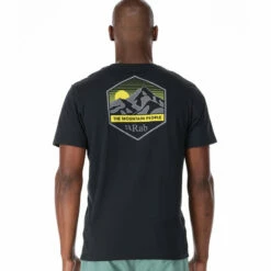 Rab Men's Stance Mountain Peak Tee - Beluga -Brokedown Palace Shop Rab SS23 MsPeakMountainTee Beluga 05