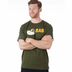Rab Men's Stance Vintage Tee - Army 7 Rab Men's Stance Vintage Tee - Army -Brokedown Palace Shop Rab SS23 MsStanceVintageTee Army 03