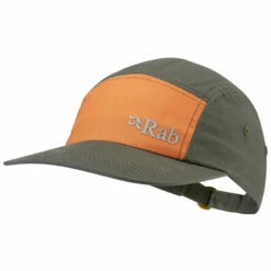 Rab Venant 5 Panel Cap - Graphene/Marmalade