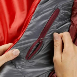 Rab Women's Solar Eco 3 Sleeping Bag - Left Zip - Ascent Red -Brokedown Palace Shop Rab WomensSolarEco3SleepingBag AscentRed 05