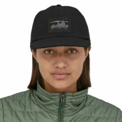 Patagonia '73 Skyline Trad Cap - Black -Brokedown Palace Shop SS23 Patagonia 73SkylineCap BLK 04