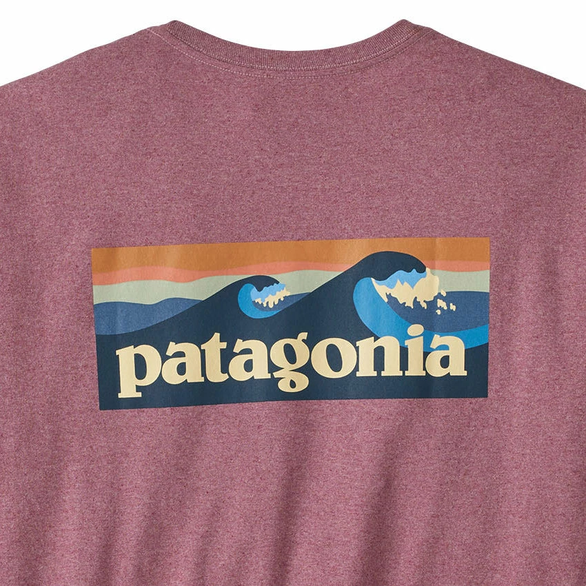 Patagonia Men's Boardshort Logo Pocket Responsibili-Tee - Evening Mauve 4 Patagonia Men's Boardshort Logo Pocket Responsibili-Tee - Evening Mauve - Image 2