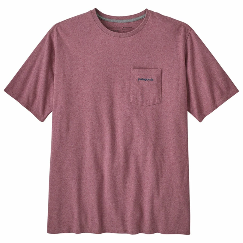 Patagonia Men's Boardshort Logo Pocket Responsibili-Tee - Evening Mauve 5 Patagonia Men's Boardshort Logo Pocket Responsibili-Tee - Evening Mauve - Image 3