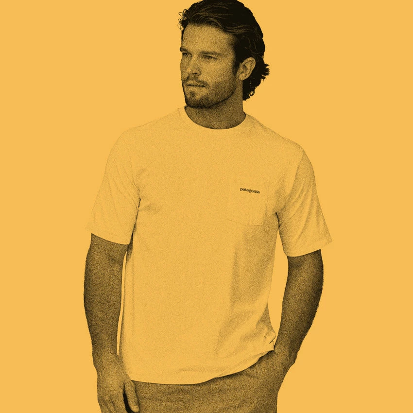 Patagonia Men's Boardshort Logo Pocket Responsibili-Tee - Evening Mauve 6 Patagonia Men's Boardshort Logo Pocket Responsibili-Tee - Evening Mauve - Image 4