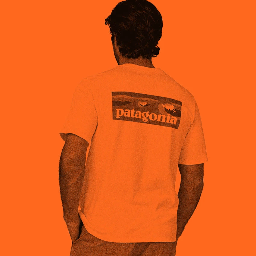 Patagonia Men's Boardshort Logo Pocket Responsibili-Tee - Evening Mauve 7 Patagonia Men's Boardshort Logo Pocket Responsibili-Tee - Evening Mauve - Image 5