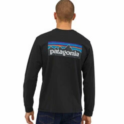Patagonia Men's Long Sleeved P-6 Logo Responsibili-Tee - Black -Brokedown Palace Shop SS23 Patagonia LSP6ResponsibiliTee BLK 02