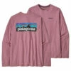 Patagonia Men's Long Sleeved P-6 Logo Responsibili-Tee - Evening Mauve 2 Patagonia Men's Long Sleeved P-6 Logo Responsibili-Tee - Evening Mauve -Brokedown Palace Shop SS23 Patagonia LSP6Tee EVMA 05
