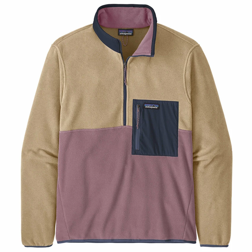 Patagonia Men's Microdini 1/2 Zip Pullover - Evening Mauve 3 Patagonia Men's Microdini 1/2 Zip Pullover - Evening Mauve