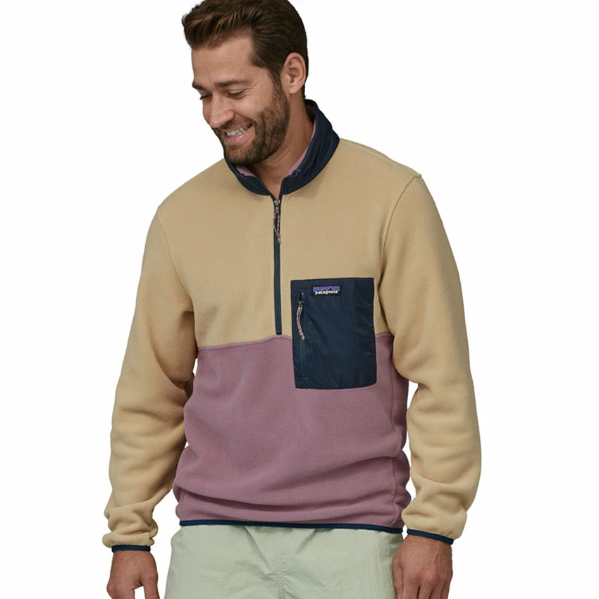 Patagonia Men's Microdini 1/2 Zip Pullover - Evening Mauve 6 Patagonia Men's Microdini 1/2 Zip Pullover - Evening Mauve - Image 4