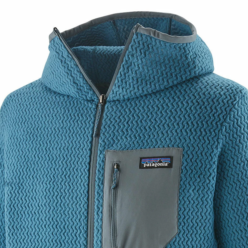 Patagonia Men's R1 Air Full-Zip Hoody - Wavy Blue 4 Patagonia Men's R1 Air Full-Zip Hoody - Wavy Blue - Image 2