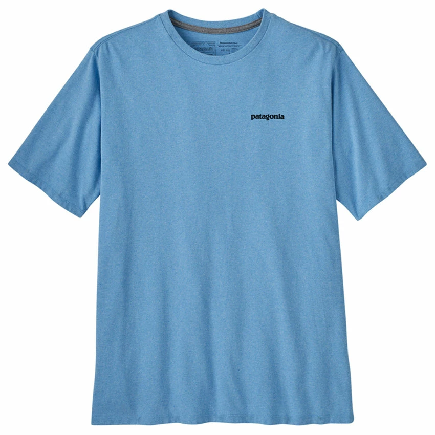 Patagonia Men's P-6 Logo Responsibili-Tee - Lago Blue 4 Patagonia Men's P-6 Logo Responsibili-Tee - Lago Blue - Image 2