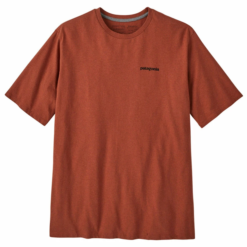 Patagonia Men's P-6 Logo Responsibili-Tee - Quartz Coral 4 Patagonia Men's P-6 Logo Responsibili-Tee - Quartz Coral - Image 2