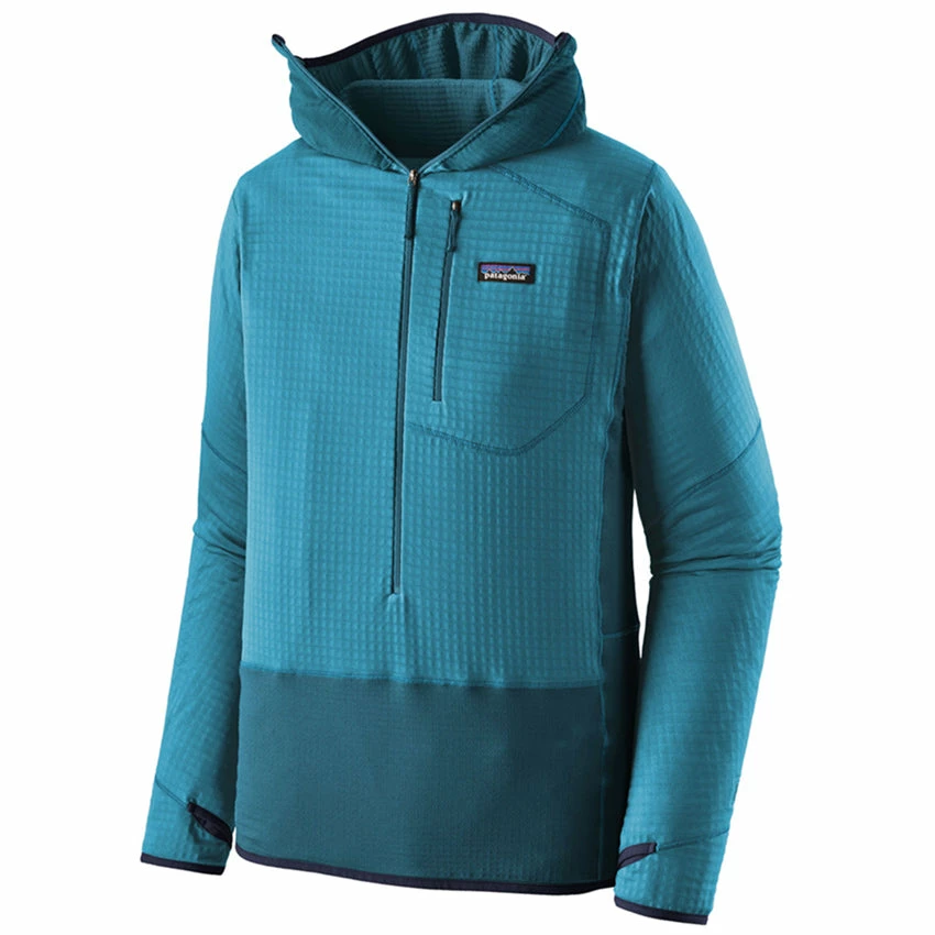 Patagonia Men's R1 Pullover Hoody - Wavy Blue 3 Patagonia Men's R1 Pullover Hoody - Wavy Blue