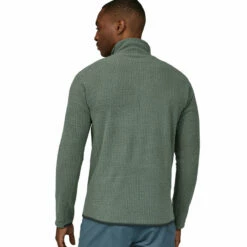 Patagonia Men's R1 Air Zip Neck - Hemlock Green -Brokedown Palace Shop SS23 Patagonia R1ZipNeck HMKG 05