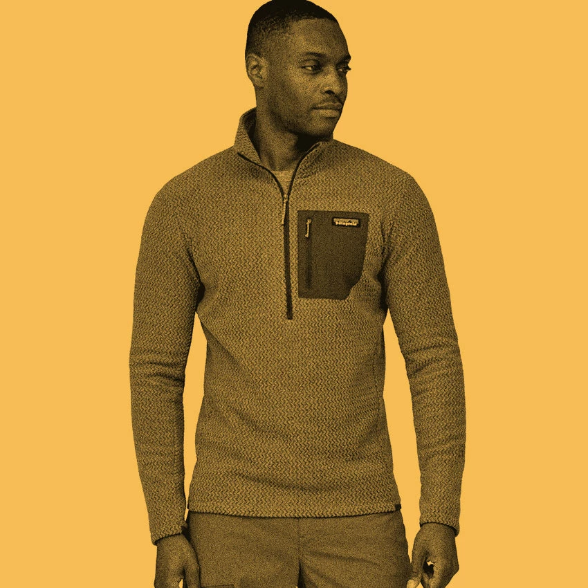 Patagonia Men's R1 Air Zip Neck - Wavy Blue 6 Patagonia Men's R1 Air Zip Neck - Wavy Blue - Image 4