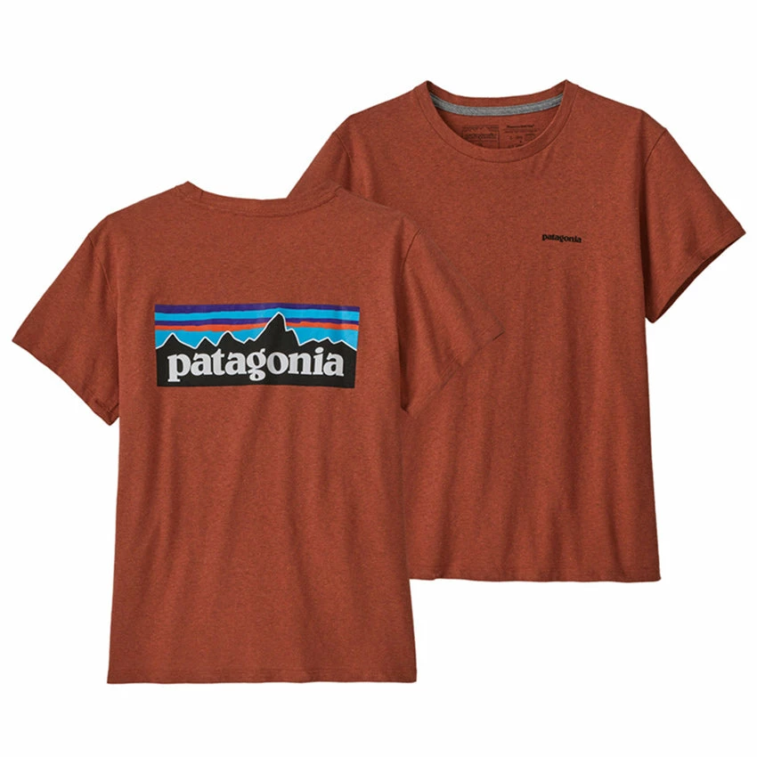 Patagonia Women's P-6 Logo Responsibili-Tee - Quartz Coral 3 Patagonia Women's P-6 Logo Responsibili-Tee - Quartz Coral