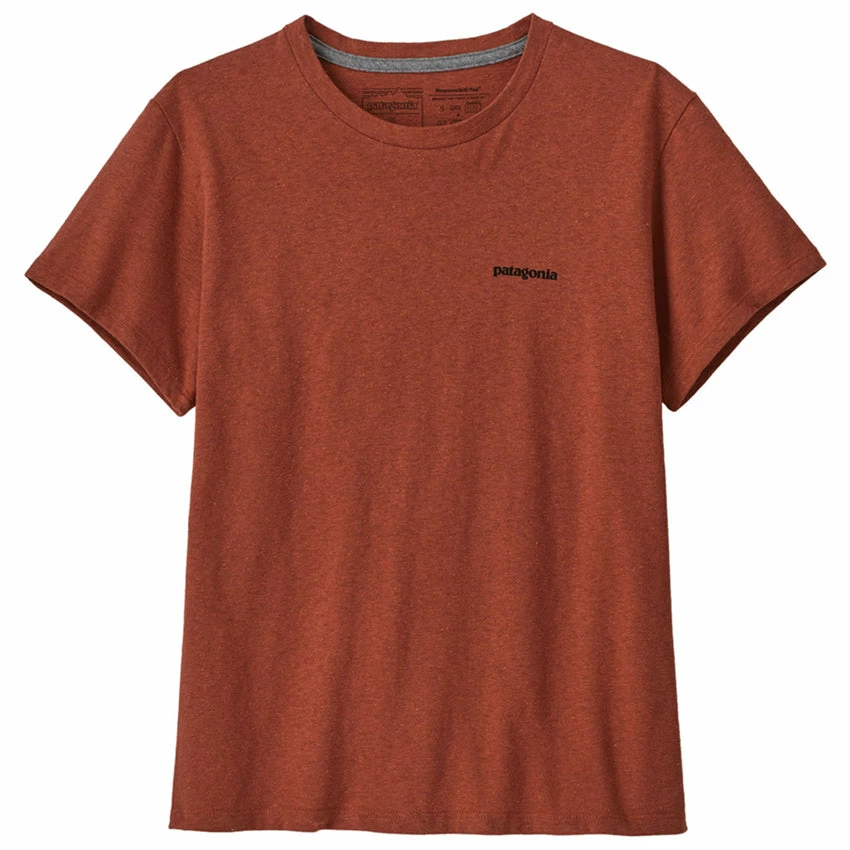 Patagonia Women's P-6 Logo Responsibili-Tee - Quartz Coral 5 Patagonia Women's P-6 Logo Responsibili-Tee - Quartz Coral - Image 3