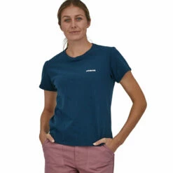 Patagonia Women's P-6 Logo Responsibili-Tee - Tidepool Blue -Brokedown Palace Shop SS23 Patagonia WsP6ResponsibiliTee TIDB 04