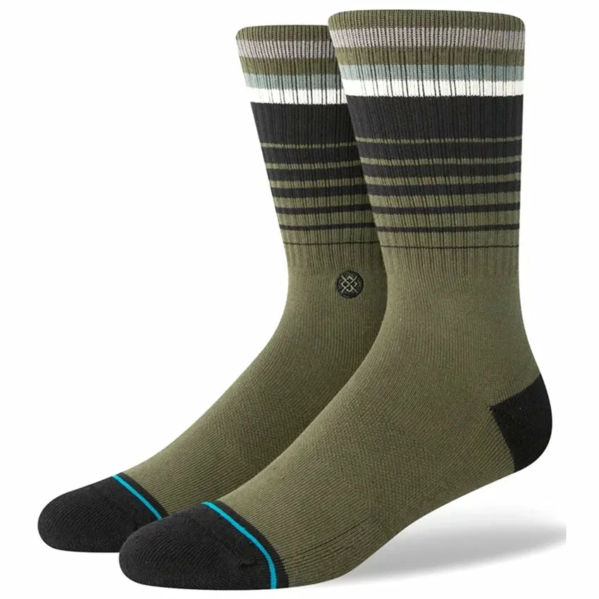 STANCE Emmit Crew Socks - Dark Green 3 STANCE Emmit Crew Socks - Dark Green